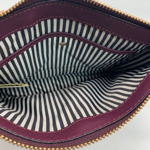 Kate Spade Pink and Maroon Color Block Saffiano Leather Crossbody - Picture 10 of 10